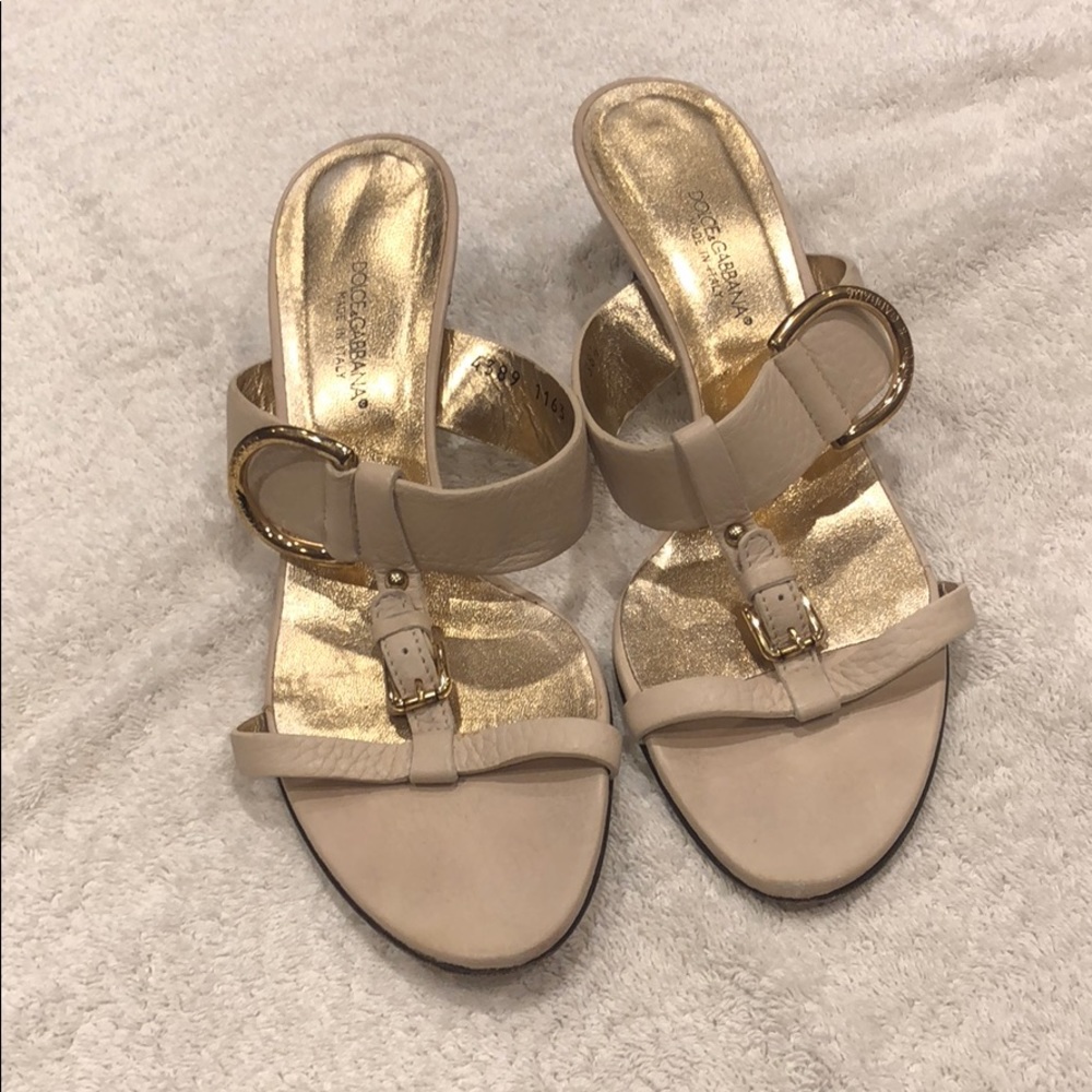 AUTHENTIC Dolce and Gabbana Beige Heels